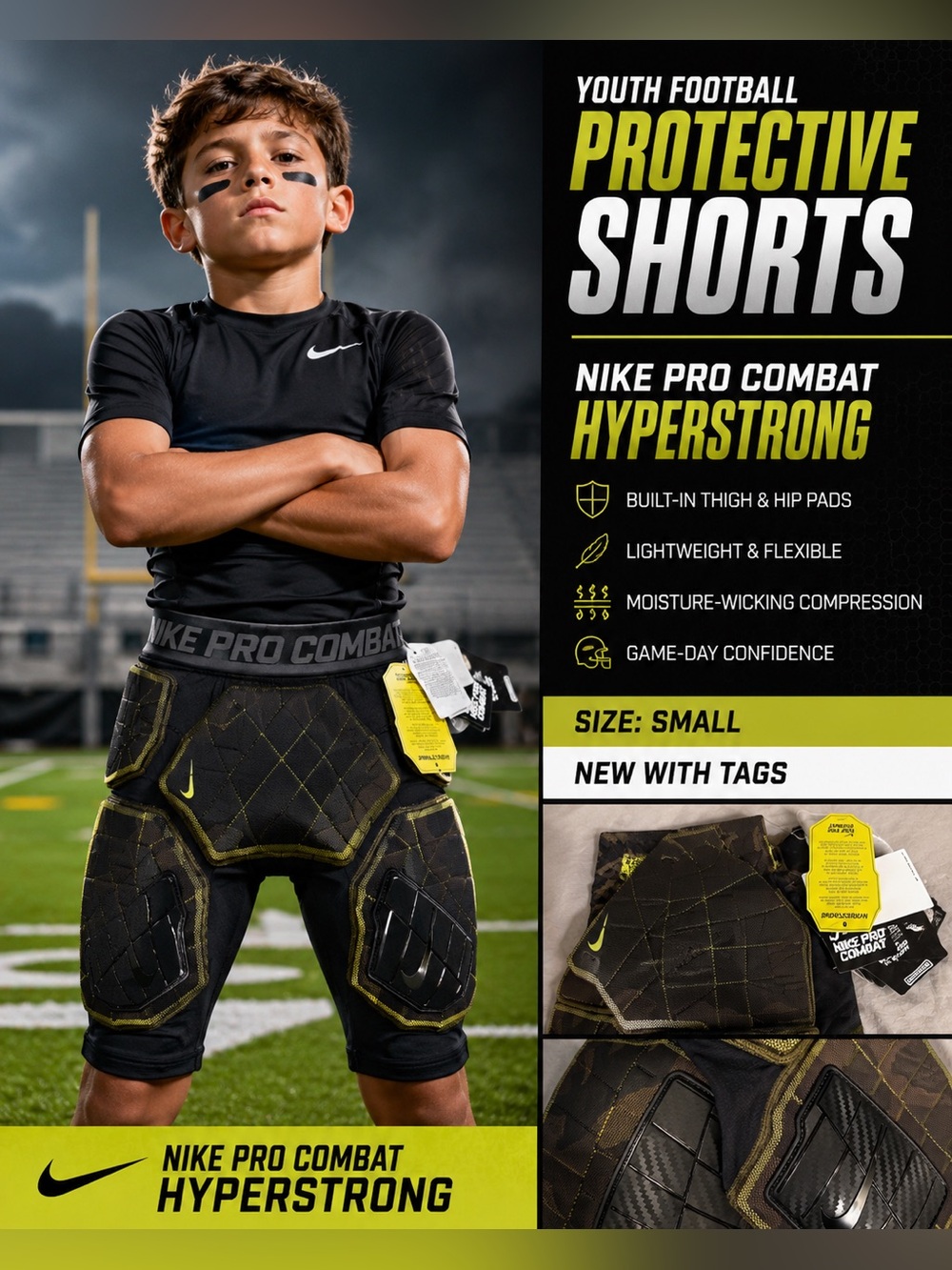 Nike boys combat pro compression for football